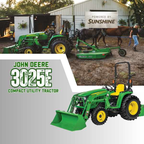 3025E (25 hp) John Deere Tractor Package Special