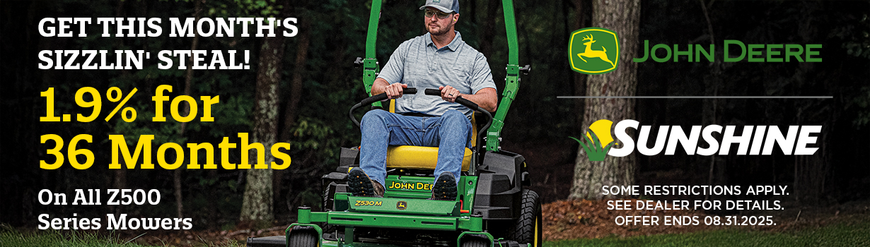 2025 - Sunshine - Web Slider - Aug Z500 v2 z500-john-deere-sunshine